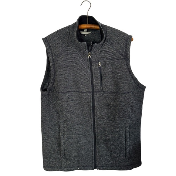 Smartwool Men's Echo Lake Wool Vest navy Gray medium EUC